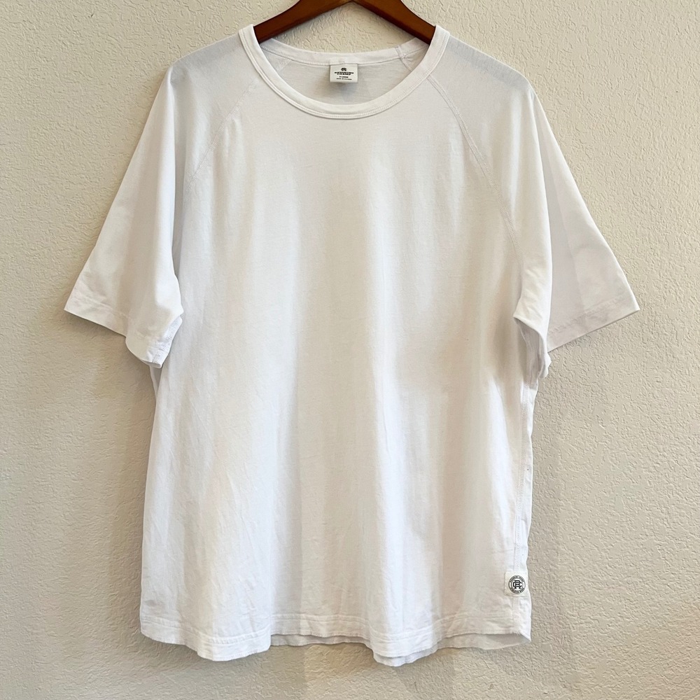 Reigning Champ Men's White Short Sleeve Crew Tee